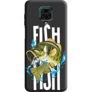 Черный чехол BoxFace Xiaomi Redmi Note 9S Fish