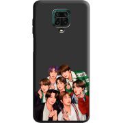 Черный чехол BoxFace Xiaomi Redmi Note 9S BTS