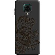 Черный чехол BoxFace Xiaomi Redmi Note 9S Chinese Dragon