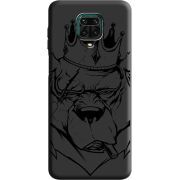Черный чехол BoxFace Xiaomi Redmi Note 9S Bear King