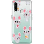 Прозрачный чехол BoxFace OPPO A31 с 3D-глазками Mouse