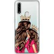 Прозрачный чехол BoxFace OPPO A31 Queen and Princess