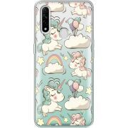 Прозрачный чехол BoxFace OPPO A31 Unicorns