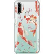 Прозрачный чехол BoxFace OPPO A31 Japanese Koi Fish