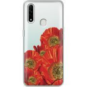 Прозрачный чехол BoxFace OPPO A31 Red Poppies