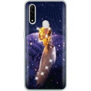 Чехол со стразами OPPO A31 Girl with Umbrella