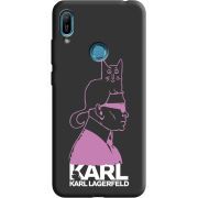 Черный чехол Uprint Huawei Y6 Prime 2019 Pink Karl