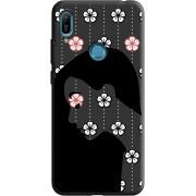 Черный чехол Uprint Huawei Y6 Prime 2019 Flower Hair