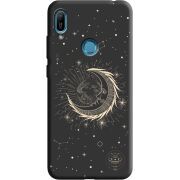 Черный чехол Uprint Huawei Y6 Prime 2019 Moon