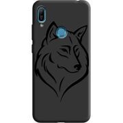 Черный чехол Uprint Huawei Y6 Prime 2019 Wolf