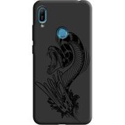 Черный чехол Uprint Huawei Y6 Prime 2019 Snake