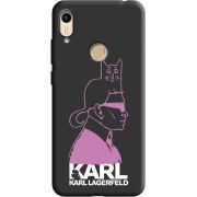Черный чехол BoxFace Honor 8A Pink Karl