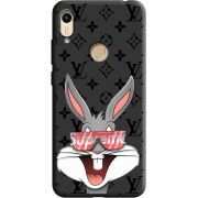 Черный чехол BoxFace Honor 8A looney bunny