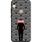 Черный чехол BoxFace Honor 8A Man Pattern