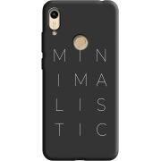 Черный чехол BoxFace Honor 8A Minimalistic
