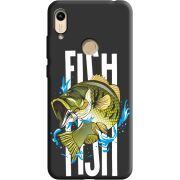 Черный чехол BoxFace Honor 8A Fish