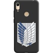 Черный чехол BoxFace Honor 8A Атака Титанов Крылья Свободы