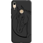 Черный чехол BoxFace Honor 8A Horse
