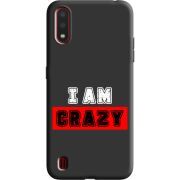 Черный чехол BoxFace Samsung A015 Galaxy A01 I'm Crazy