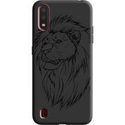 Черный чехол BoxFace Samsung A015 Galaxy A01 Lion