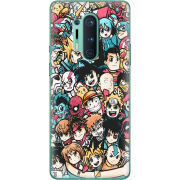Чехол BoxFace OnePlus 8 Pro Anime Stickers
