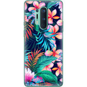 Чехол BoxFace OnePlus 8 Pro flowers in the tropics