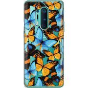 Прозрачный чехол BoxFace OnePlus 8 Pro Butterfly Morpho