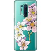 Прозрачный чехол BoxFace OnePlus 8 Pro Cherry Blossom