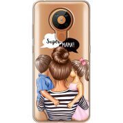 Прозрачный чехол BoxFace Nokia 5.3 Super Mama