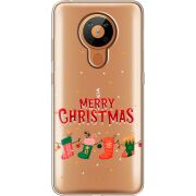 Прозрачный чехол BoxFace Nokia 5.3 Merry Christmas