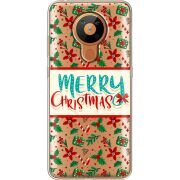Прозрачный чехол BoxFace Nokia 5.3 Vintage Christmas Pattern