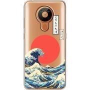 Прозрачный чехол BoxFace Nokia 5.3 Большая волна в Канагаве