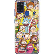 Чехол BoxFace Samsung Galaxy A21s (A217) Rick and Morty