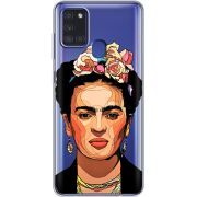 Прозрачный чехол BoxFace Samsung Galaxy A21s (A217) Фрида Кало
