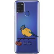 Прозрачный чехол BoxFace Samsung Galaxy A21s (A217) Синиця і калина