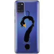 Прозрачный чехол BoxFace Samsung Galaxy A21s (A217) Swan question