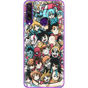 Чехол BoxFace Huawei Y6p Anime Stickers