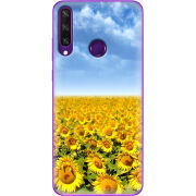 Чехол BoxFace Huawei Y6p Подсолнухи