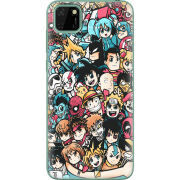 Чехол BoxFace Huawei Y5p Anime Stickers