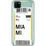 Прозрачный чехол BoxFace Huawei Y5p Ticket Miami