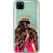 Прозрачный чехол BoxFace Huawei Y5p Queen and Princess