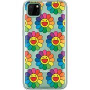 Прозрачный чехол BoxFace Huawei Y5p Hippie Flowers