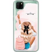 Прозрачный чехол BoxFace Huawei Y5p Travel Girl