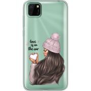 Прозрачный чехол BoxFace Huawei Y5p love is in the air