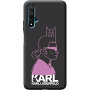 Черный чехол BoxFace Honor 20 Pink Karl