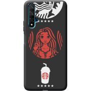 Черный чехол BoxFace Honor 20 RedWhite Coffee