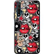 Черный чехол BoxFace Honor 20 Rock Graffiti