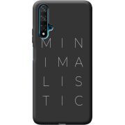 Черный чехол BoxFace Honor 20 Minimalistic