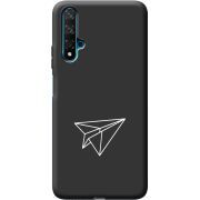 Черный чехол BoxFace Honor 20 Paper Plane