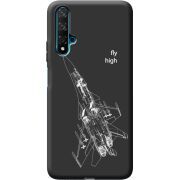 Черный чехол BoxFace Honor 20 Військовий літак